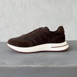 Замшевые кроссовки Loro Piana Week End Walk - Brown