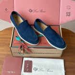 Замшевые лоферы Loro Piana Premium - Navy