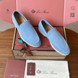 Замшевые лоферы Loro Piana Premium - Blue