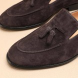 Замшевые лоферы Loro Piana tassel - Brown