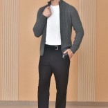 Кашемировый свитер Loro Piana Premium zip-up - Dark Grey