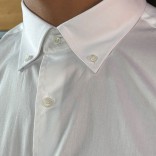 Мужская рубашка Loro Piana logo-embroidered - White