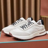 Замшевые кроссовки Loro Piana Week End Walk - White