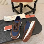 Мужские кроссовки Loro Piana Week End Walk - Blue / Brown