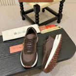 Мужские кроссовки Loro Piana Week End Walk - Brown