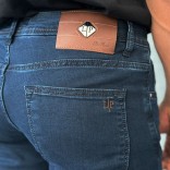 Мужские джинсы тёмно-синего цвета Loro Piana straight fit