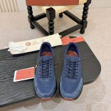 Мужские кроссовки Loro Piana Week End Walk - Navy