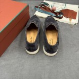 Мужские замшевые лоферы Loro Piana