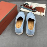 Мужские замшевые лоферы Loro Piana