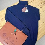 Мужская водолазка Loro Piana Premium - Dark Blue