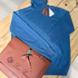 Мужская водолазка Loro Piana Premium - Lake Blue