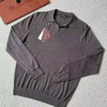 Поло с длинным рукавом Loro Piana Premium - Gray Coffee
