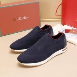 Мужские текстильные кроссовки Loro Piana Lp Flexy Active - Navy