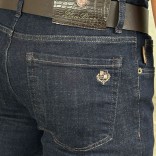 Джинсы тёмно-синего цвета Loro Piana regular fit