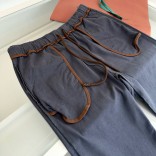 Штаны серого цвета Loro Piana Premium