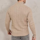 Кашемировый свитер Loro Piana Premium zip-neck - Beige