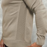 Мужская кофта Loro Piana zip neck - Beige