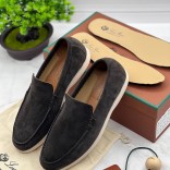 Замшевые лоферы Loro Piana Summer Walk - Dark Grey Замшевые лоферы Loro Piana Summer Walk - Dark Grey