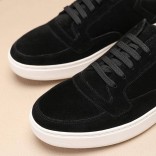 Мужские замшевые кроссовки Loro Piana Newport - Black