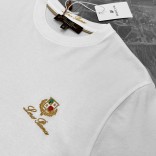 Футболка белого цвета Loro Piana logo-embroidered