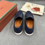 Мужские кожаные лоферы Loro Piana