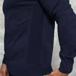 Мужская кофта Loro Piana zip neck - Navy