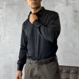 Мужская чёрная рубашка Loro Piana