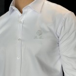 Мужская белая рубашка Loro Piana