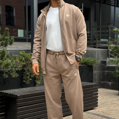 Спортивный костюм Loro Piana logo-embroidered - Beige