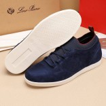 Замшевые кроссовки Loro Piana Soho Walk - Navy