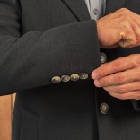 Мужское пальто чёрного цвета Loro Piana