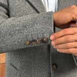 Мужское пальто серого цвета Loro Piana