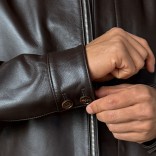 Мужская кожаная куртка Loro Piana Premium