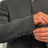 Мужское пальто серого цвета Loro Piana