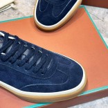 Мужские замшевые кроссовки Loro Piana Tennis Walk