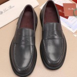 Кожаные лоферы Loro Piana Travis - Grey