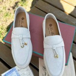 Женские замшевые лоферы Loro Piana Open Walk