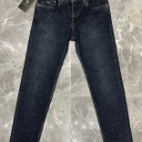 Джинсы тёмно-синего цвета Loro Piana regular fit