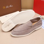 Мужские замшевые лоферы Loro Piana Summer Walk