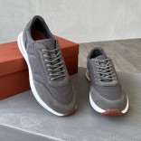 Замшевые кроссовки Loro Piana Week End Walk - Grey Замшевые кроссовки Loro Piana Week End Walk - Grey