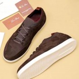 Замшевые кроссовки Loro Piana Soho Walk - Brown