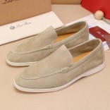Мужские замшевые лоферы Loro Piana Summer Walk