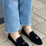 Женские замшевые лоферы Loro Piana Open Walk