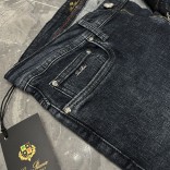 Джинсы тёмно-синего цвета Loro Piana regular fit