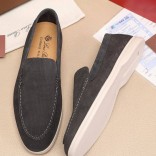 Мужские лоферы Loro Piana Summer Walk - Dark Grey