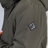 Парка цвета хаки Loro Piana logo-patch