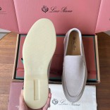 Замшевые лоферы Loro Piana Premium - White