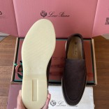 Замшевые лоферы Loro Piana Premium - Brown