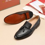 Кожаные лоферы Loro Piana tassel - Black