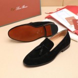 Замшевые лоферы Loro Piana tassel - Black